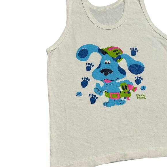 Blue’s Clues Vintage 90’s Construction Tank Top - Picture 4 of 4